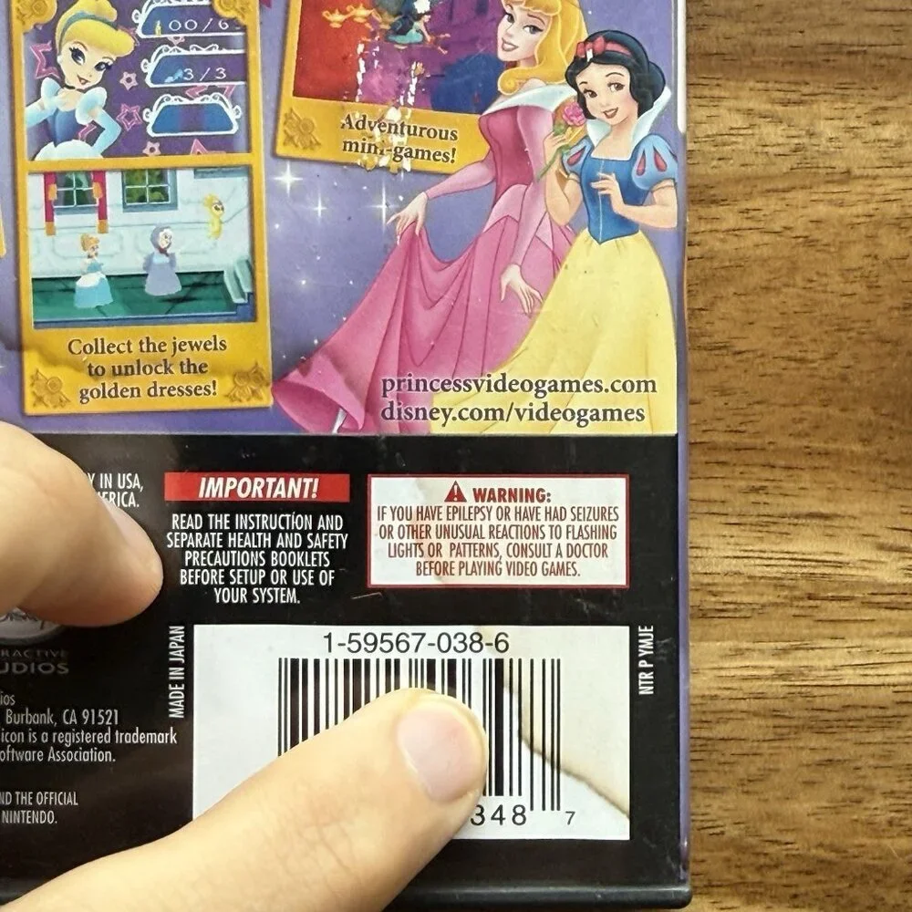 Disney Princess: Magical Jewels (Nintendo DS, 2007) Case & Manual Only NO GAME!!